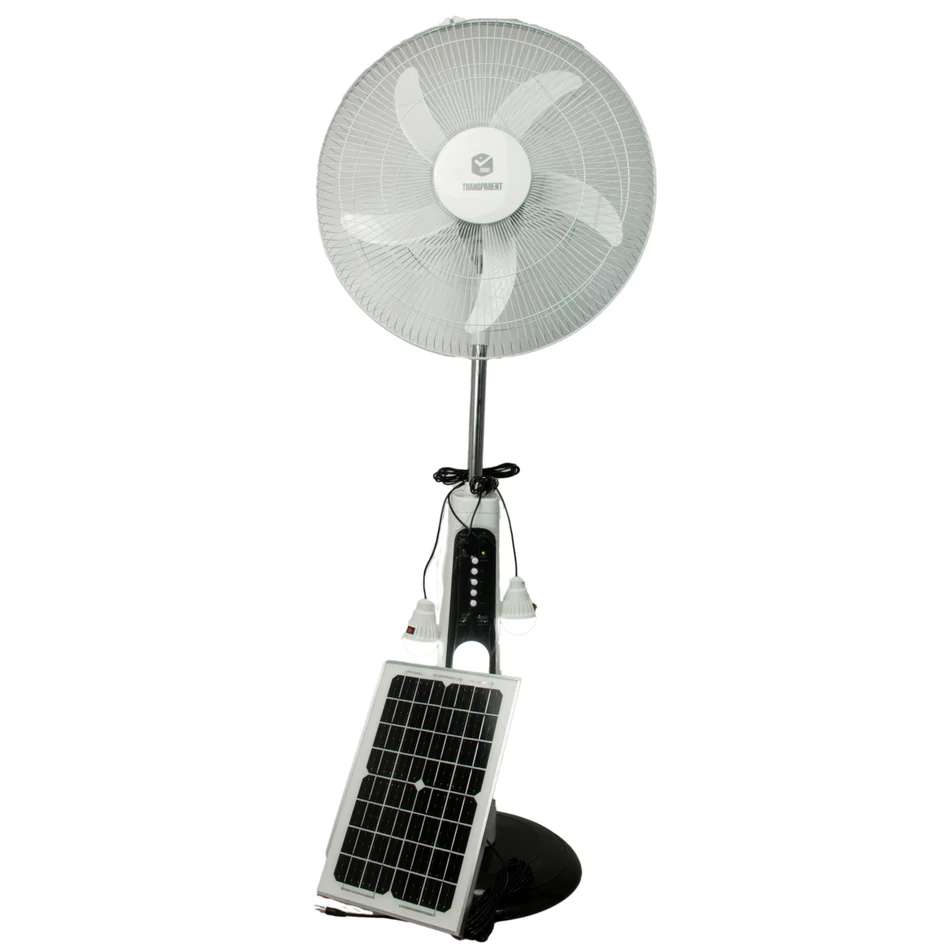 TRANSPARENT 18 Inches Solar Energy Fan (SEF02)